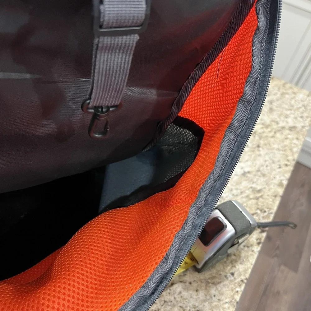 WOYYHO Dog Pet Carrier Backpack Mesh Breathable Head-Out-Orange Large Read